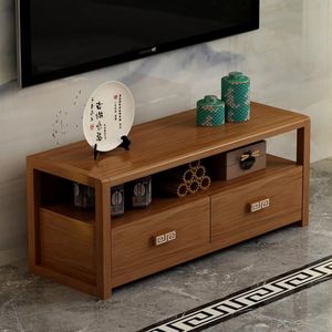 直销简约现代实木电视柜 中式小户型橡木1.2米地柜卧室矮柜储物柜