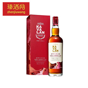 噶玛兰雪莉层丰三桶单一麦芽威士忌KAVALAN礼盒台湾原装进口洋酒