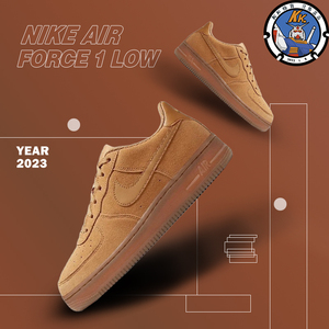 Nike/耐克 Air Force 1 Low AF1空军 小麦色休闲板鞋 BQ5485-700