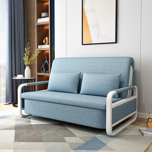 实木沙发床适宜家用可折叠客厅小户型双人1.2米简约多功能伸缩床