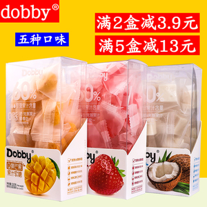dobby哆比Q 弹芒果软糖草莓糖果酸爽百香果白桃果汁水果椰子软糖