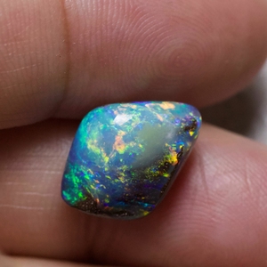 天然澳大利亚铁澳宝砾石欧泊5.54克拉 实拍真品opal欧珀石裸石