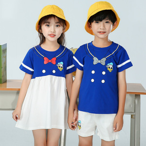 唐老鸭卡通服装儿童cosplay演出服套装幼儿园男女童海军风水手服