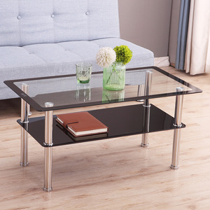 长方形钢化玻璃茶几小户型省空间现代简约客厅小桌子简易茶台创意