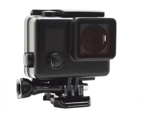 GoPro保护壳Hero3+/4侧开口黑金刚防护罩 Hero黑色相机外壳