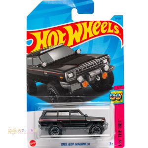 52号 1988 JEEP WAGONEER 黑色 美泰风火轮 HW THE'80S'系列23G