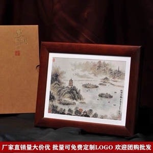 织锦丝绸画刺绣客厅挂画摆件中国风特色礼品送老外国人杭州纪念品