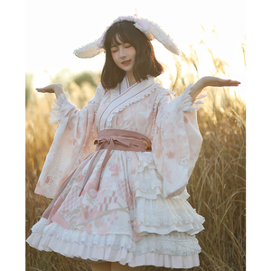 【和风爱丽丝:小春日和op】withpuji原创设计 lolita洋装宽松春夏
