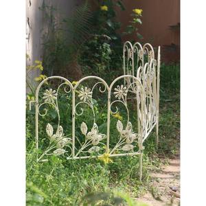 铁艺小围栏花圃爬藤架护栏篱笆阳台户外花园庭院菜地植物隔断装饰