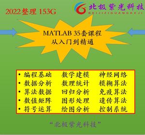 Matlab视频教程自学编程网课matlab各版本软件入门汇总366G资料