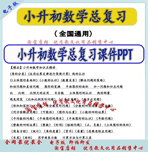 小学数学总复习6六年级小升初课件ppt专项分类电子版人苏教北师大