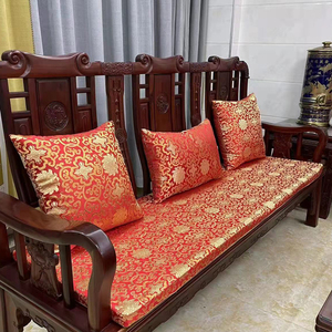 新中式红木沙发坐垫家具座垫实木椅子垫套罩罗汉床垫子海绵垫定制