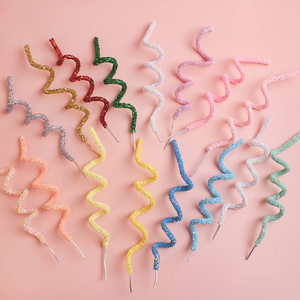 烘焙蛋糕装饰彩色可塑性软条插件生日派对扭扭棒装扮变形造型线条