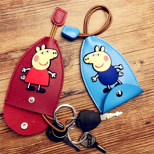 通用汽车钥匙包男女韩国卡通可爱家用抽拉式钥匙袋抽绳钥匙套大众