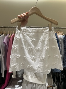 韩国东大门2024夏季新款设计感小众减龄重工立体刺绣花朵裤裙短裙