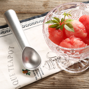 创意硬冰淇淋勺经典铝制哈根达斯冰淇淋勺 西瓜球勺 环保不锈耐用
