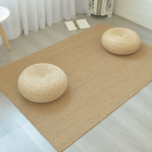 剑麻地毯客厅茶几卧室亚麻草编榻榻米长方形黄麻日式编织地垫满铺
