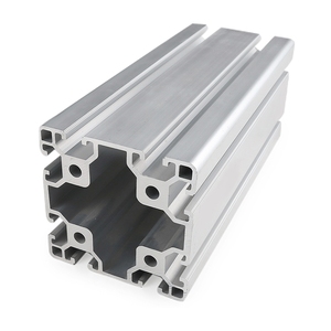 欧标铝型材8080/8012/80160 大型框架铝材 表面银白氧化 精准切割
