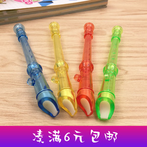 6孔迷你竖笛 儿童早教透明小笛子创意宝宝乐器吹奏音乐玩具礼品