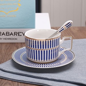 咖啡杯碟水杯欧式陶瓷套装带架子家用英式下午花茶奶茶具带碟子