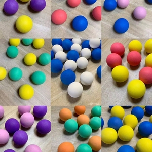 软质海绵球EVA泡沫彩色发泡球儿童玩具幼儿园投掷道具实心小圆球