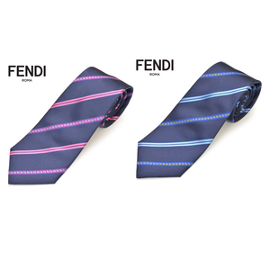 19新正品代购芬迪FENDI男士真丝领带西服条纹A76M 8cm直邮