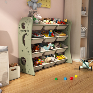 儿童玩具收纳架大容量超大整理柜家用客厅宝宝置物架多层分类书架