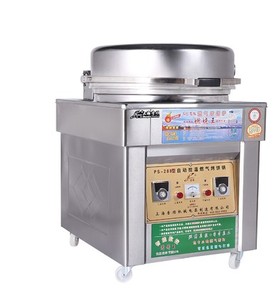 上海普顺带电瓶288型烤饼炉自动控温57公分燃气烙饼炉煤气烙饼机