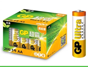 GP超霸 网售20支装 5号电池GP15AU-2IB20 ￥26.00/盒
