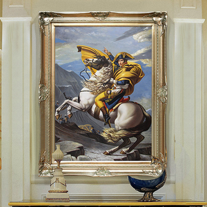 手绘油画拿破仑骑马欧式客厅装饰画卧室酒店名画走廊过道玄关挂画