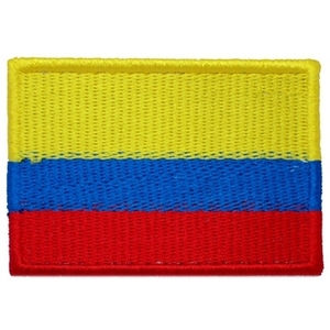 个性军迷户外刺绣魔术贴冲锋衣臂章哥伦比亚国旗背包贴可定制包邮