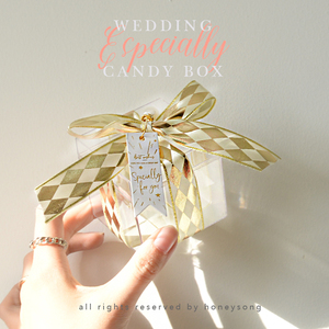 高级透明INS风喜糖盒结婚盒子免折叠网红喜糖礼盒亚克力糖盒空盒