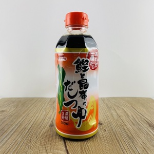 日本进口一引鲣鱼昆布汁500ml柴鱼酱油3倍浓缩寿喜锅关东煮高汤汁