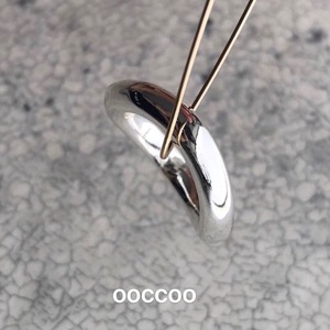 ooccoo 戒指女小众设计高级感风法式波浪设计金银两色925银
