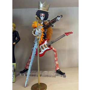 pop布鲁克骷髅灵魂之王小提琴吉他话筒麦克风gk手办模型微缩配件