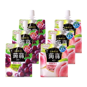 日本塔啦蜜蒟蒻果冻150g葡萄味吸吸冻含膳食纤维低能量临期特价