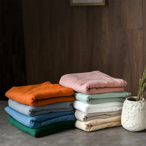 巷子戏法春秋纯色简约全棉纯棉床单床笠被套枕套被罩高级床上用品