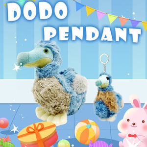 跨境新品仿真鸟类dodo plush蓝色大鸟毛绒玩具公仔玩偶渡渡鸟