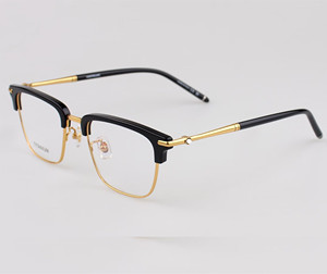 万宝家眼镜框高品质时尚男女近视半框眼镜架商务款眼睛可配镜0243