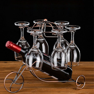 创意红酒架摆件葡萄酒架欧式挂杯架酒杯架家用放酒架红酒杯架倒挂