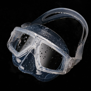 专业高清潜水镜美人鱼自由潜大框面镜成人男女浮潜面镜游泳装备