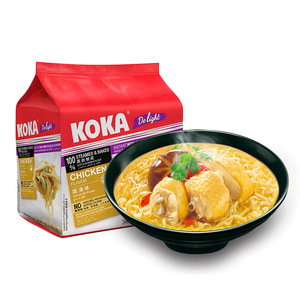 非油炸泡面新加坡进口方便面KOKA可口多口味汤面番茄拉面340g袋装