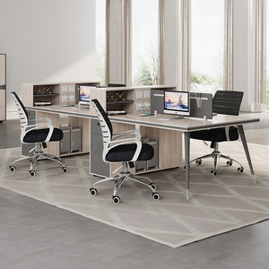 办公桌椅组合四人位办公桌简约现代面对面两人位办公室卡座员工位