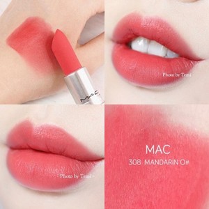 正品MAC魅可磨砂雾面哑光口红308mandarin o西柚初恋色520蜜桃923