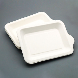 一次性盘子纸盘蛋糕盘 生日餐盘纸浆盘餐具托盘甘蔗碟子蛋糕纸碟