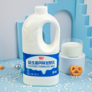 光明益生菌酸奶1.25kg大桶装低温新鲜营养早餐酸牛奶家庭装