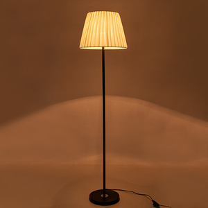 美式现代简约布艺客厅落地灯卧室书房床头立式高台灯具调光创意