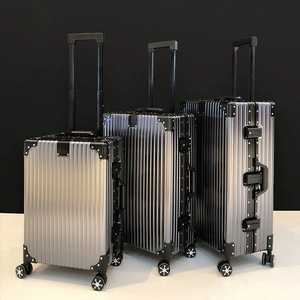 外交官复古全铝镁合金拉杆箱29寸行李箱万向轮金属旅行箱子24男女