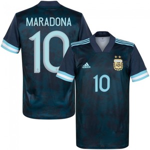 传奇球迷版2020阿根廷马拉多纳10号客场短袖球衣GE5473印号字 DS
