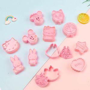 可爱卡通饼干老鼠猫模具按压式做曲奇水果西瓜造型的烘焙用儿童